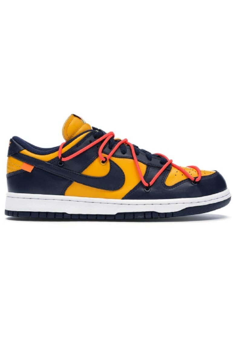 Pantofi barbati - Dunk Low Off-White University Gold Midnight Navy -