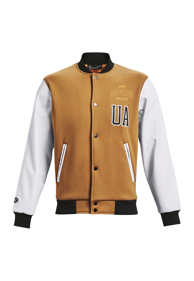 Jacheta bomber din amestec de bumbac - pentru antrenament Originators - Alb/Caramel