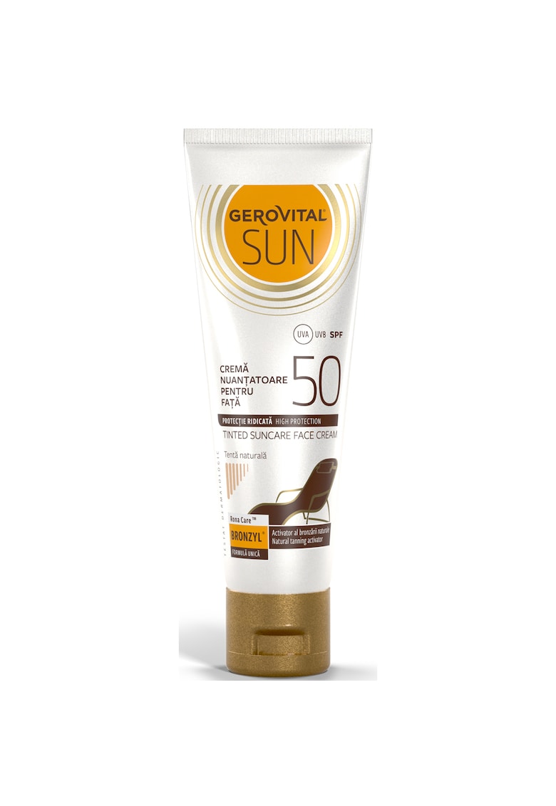 Crema nuantatoare pentru fata Sun - SPF 50 - 50 ml