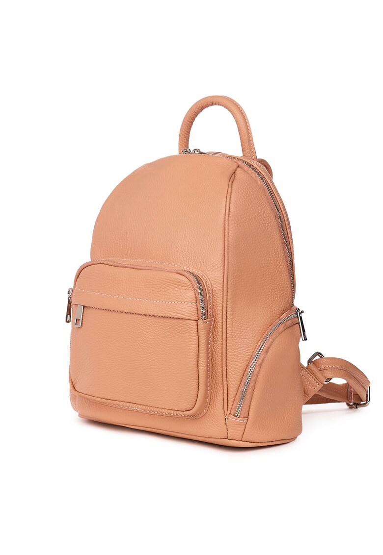 Rucsac din piele naturala Enzo - Roz