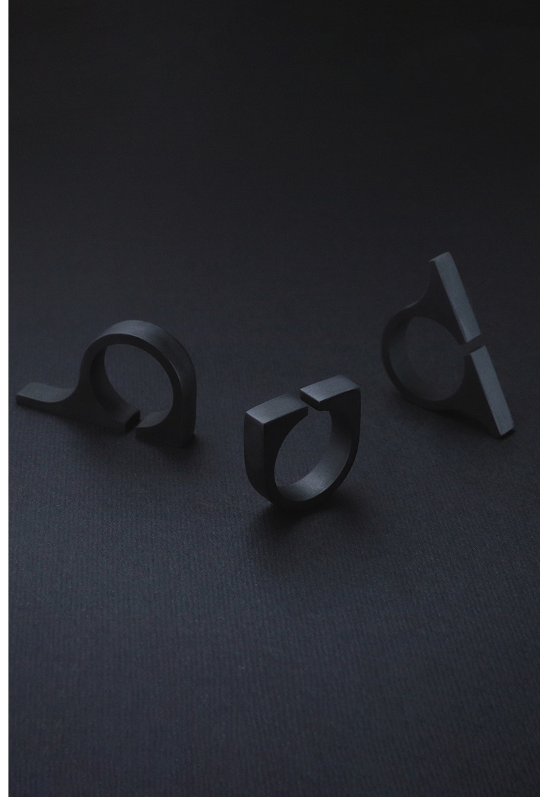 Set de inele imprimate 3D - 3 piese