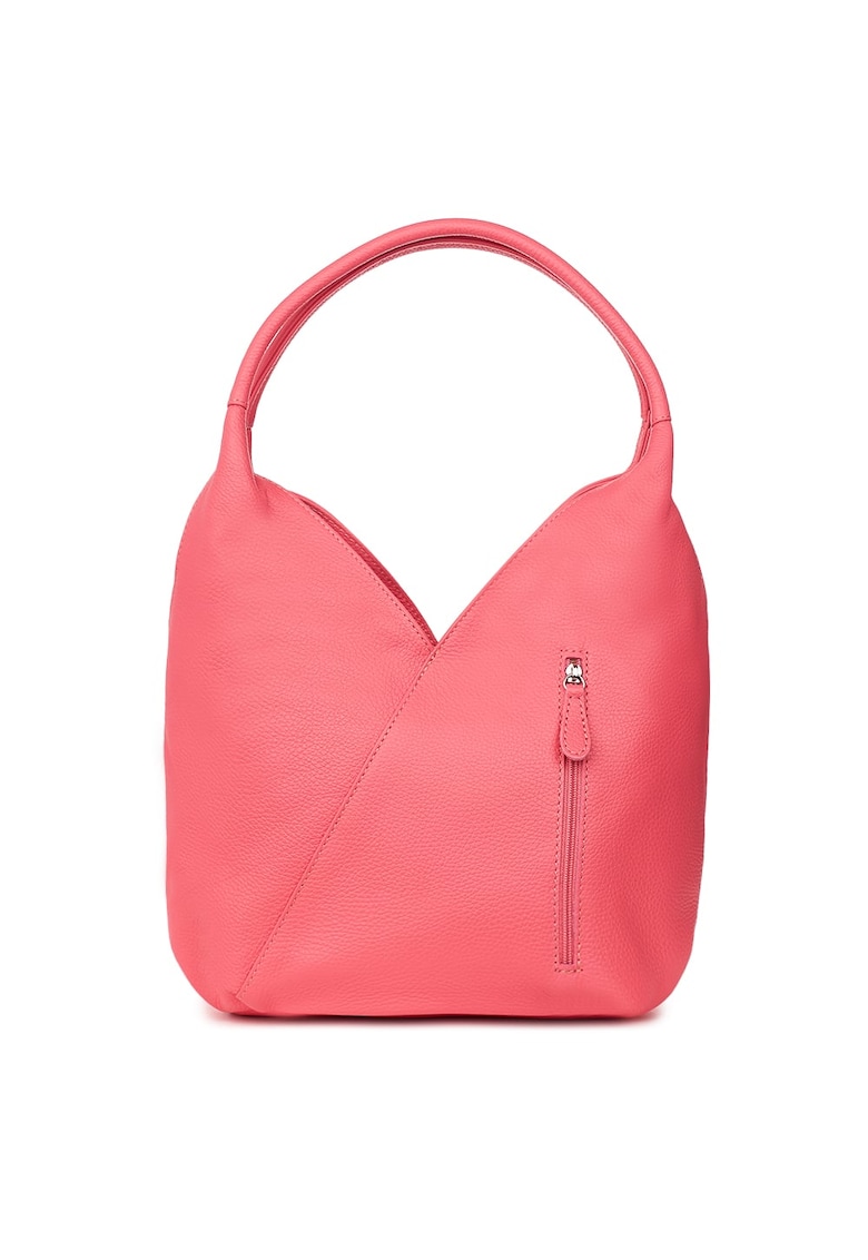 Geanta piele naturala Lorena - Roz