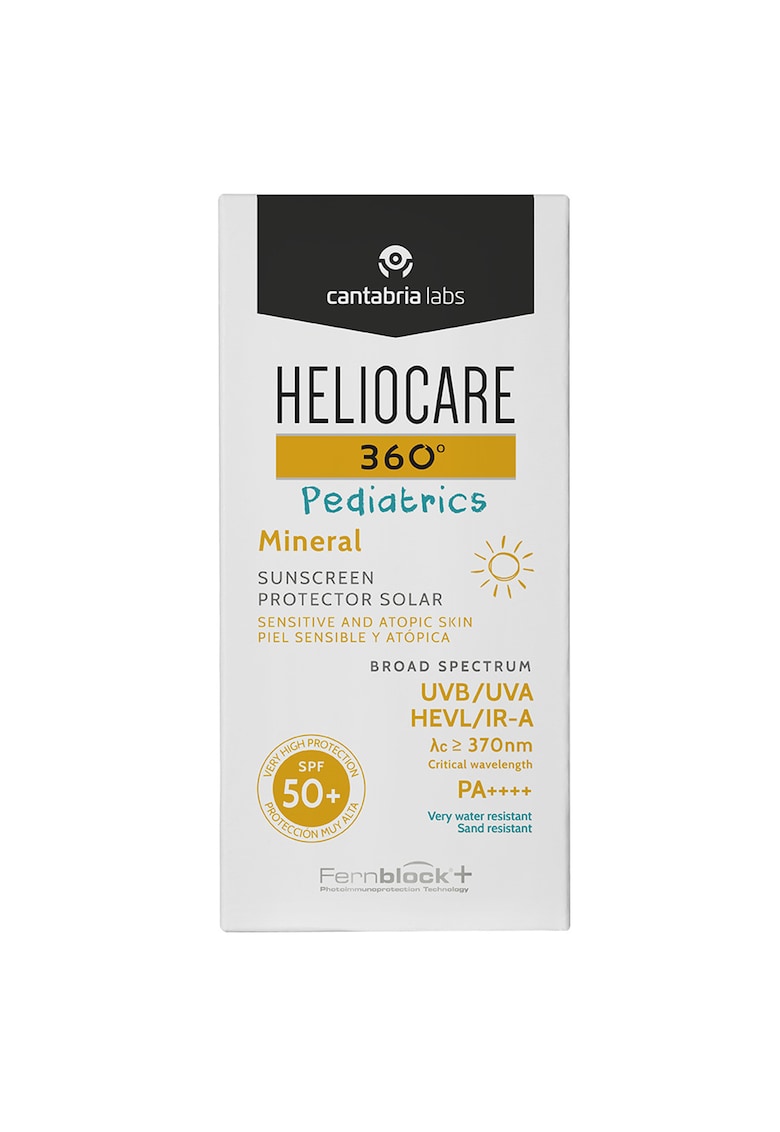 Fluid protectie solara pentru copii Cantabria Heliocare 360º Pediatrics Mineral SPF50+ - 50 ml