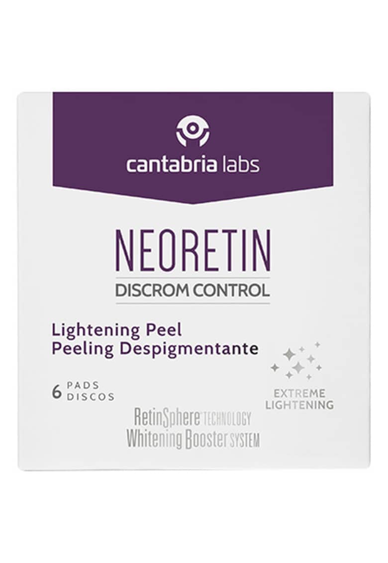 Exfoliant corector de pigmentare sub forma de dischete Cantabria Neoretin DC Pigment Peel - 6 x 1 ml