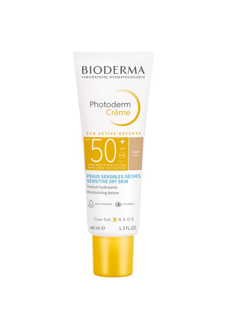 Crema de fata coloranta cu protectie solara Photoderm SPF 50+ pentru ten sensibil - 40 ml