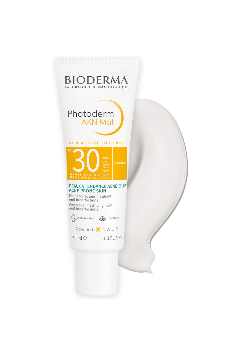 Fluid matifiant cu protectie solara Photoderm AKN Mat SPF 30 pentru ten mixt si gras - 40 ml - SPF 30