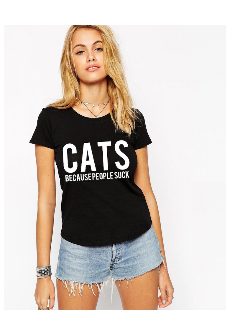 Tricou dama - CATS - Negru
