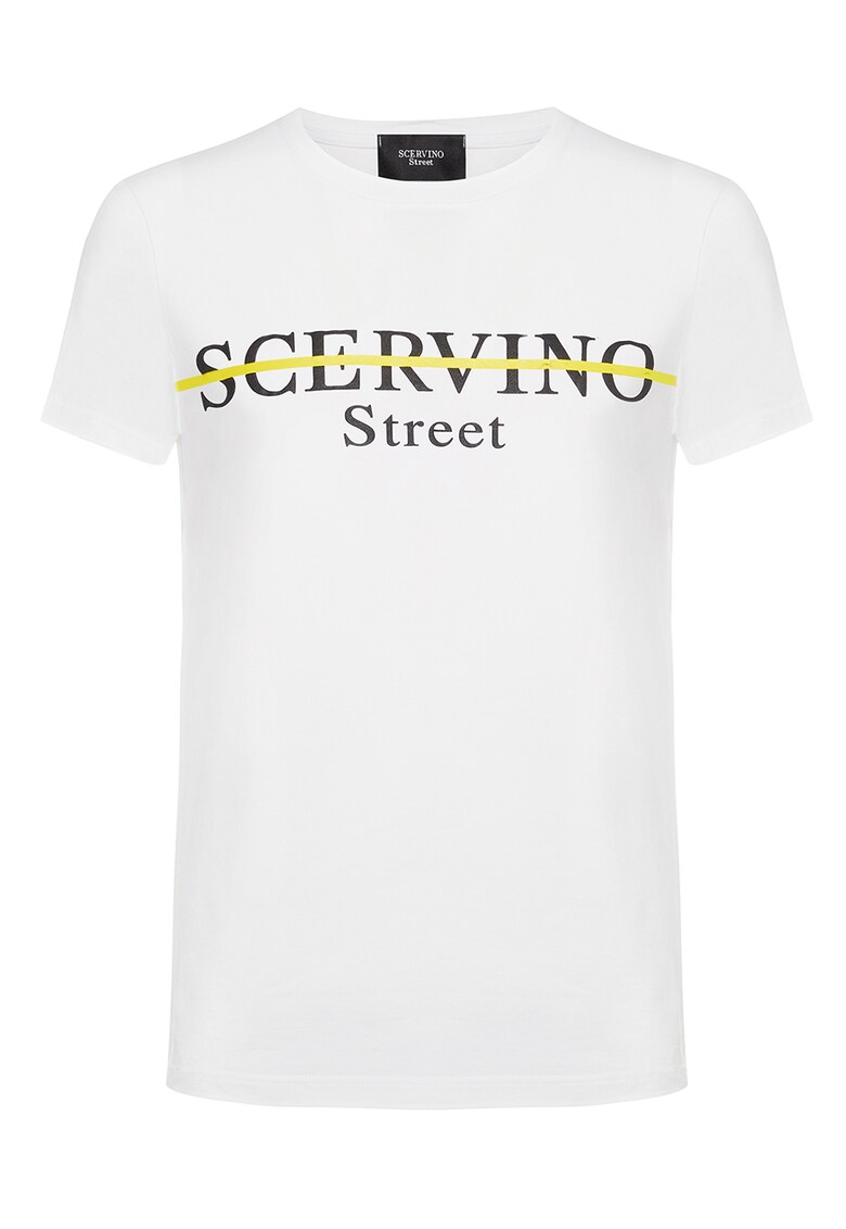 Памучна тениска с лого SCERVINO STREET
