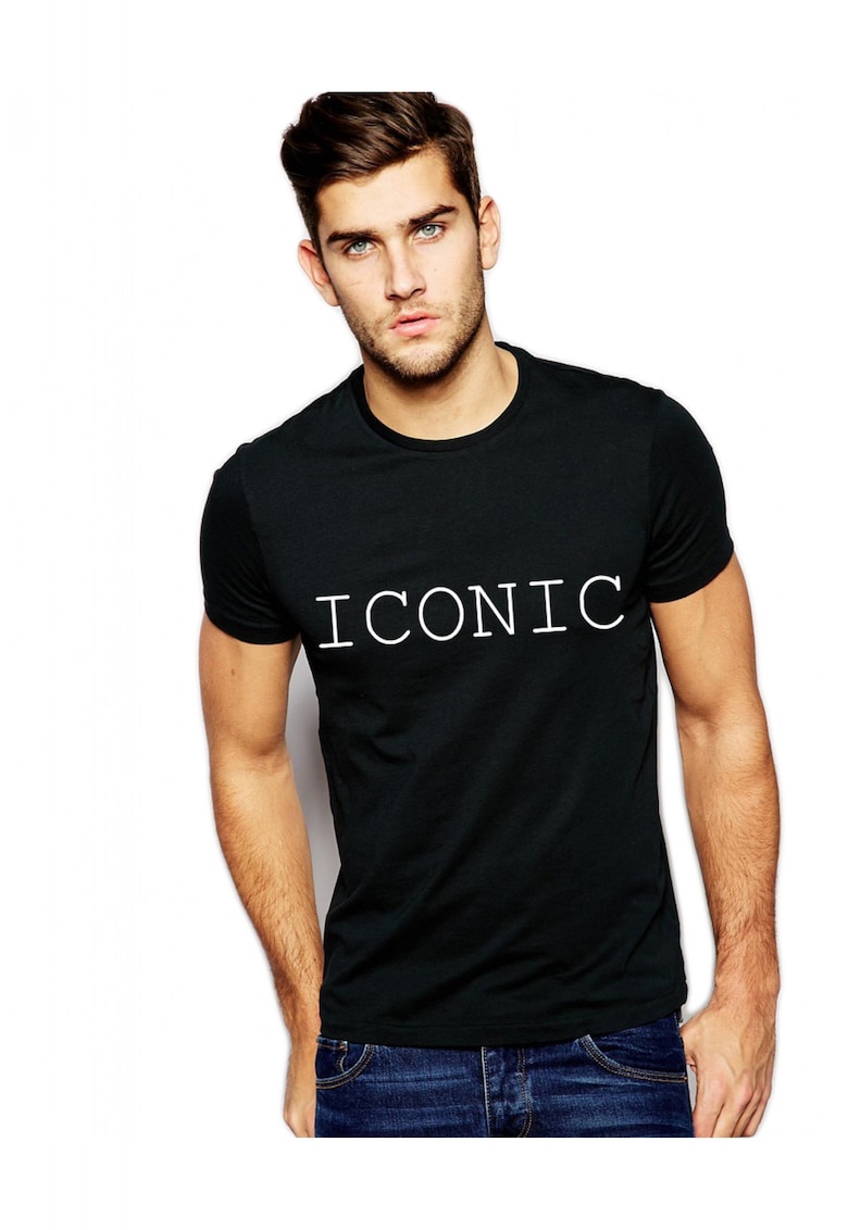 Tricou negru barbati - ICONIC