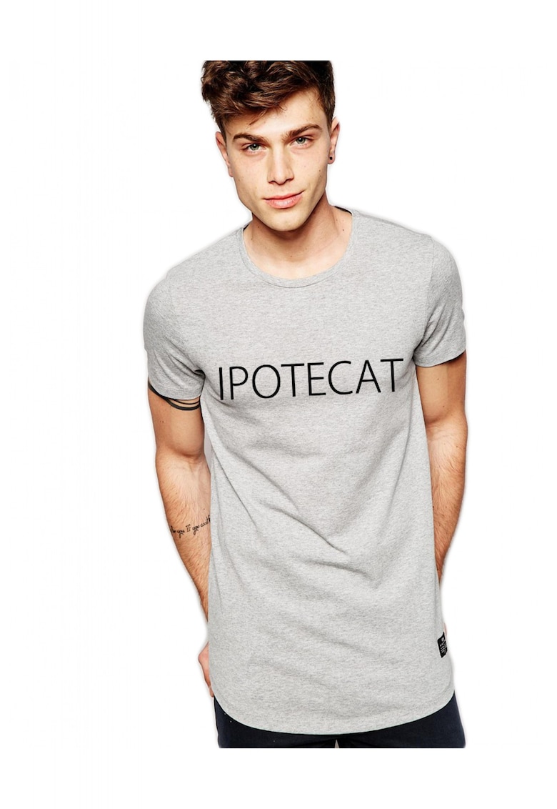 Tricou gri barbati - Ipotecat