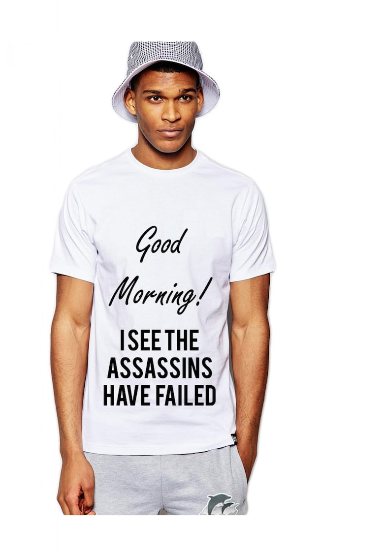 Tricou barbati alb - Assassins faild
