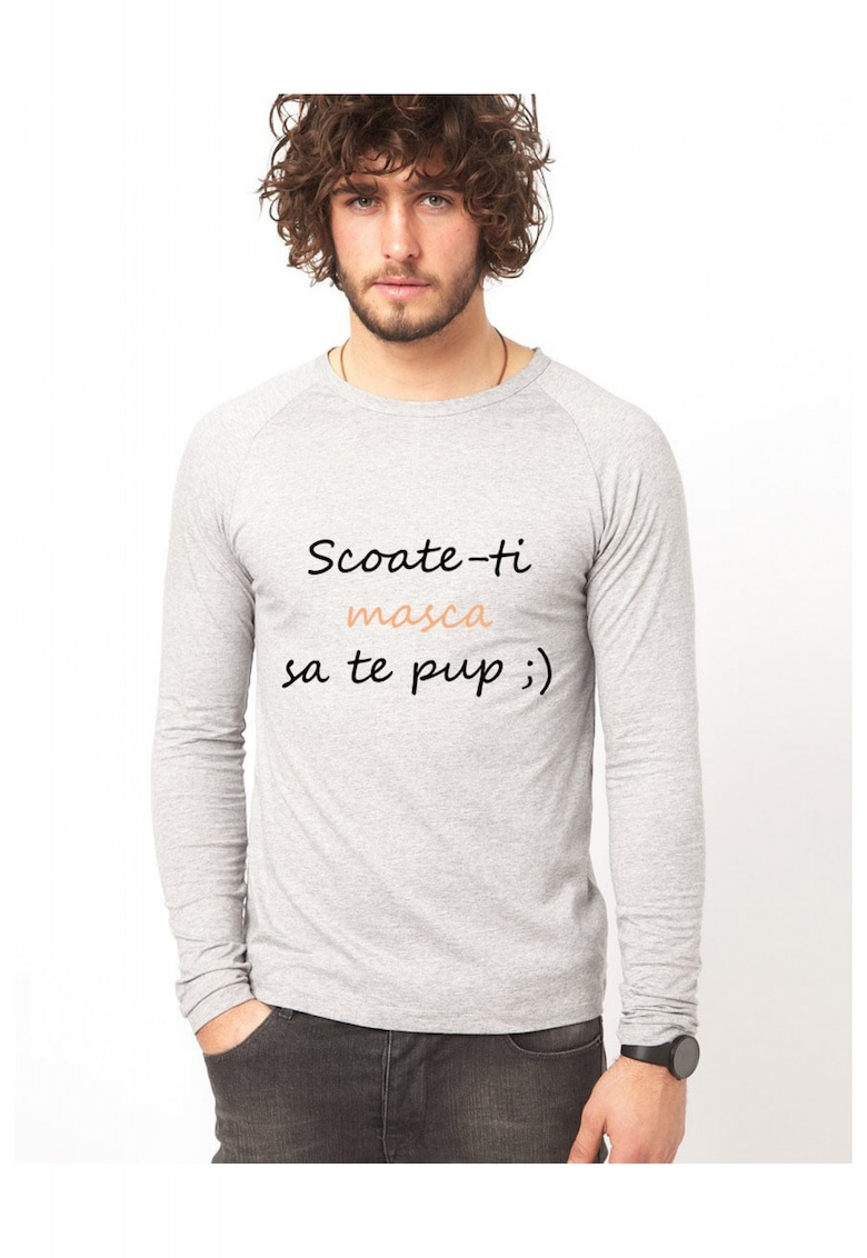 Bluza gri - barbati - Scoate-ti masca