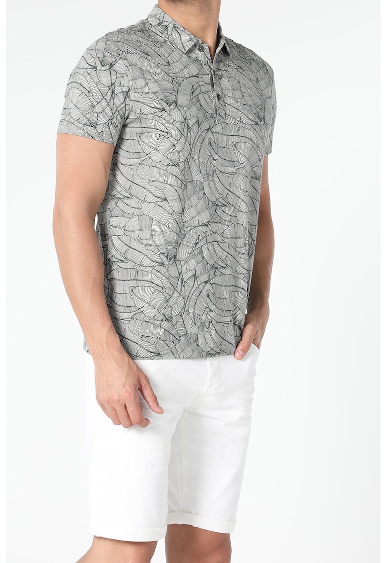 Tricou polo cu model grafic