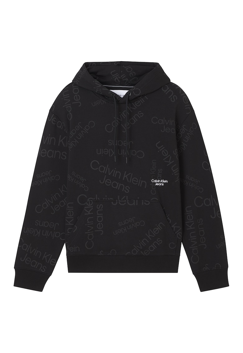 Худи с ораганичен памук с лого CALVIN KLEIN JEANS