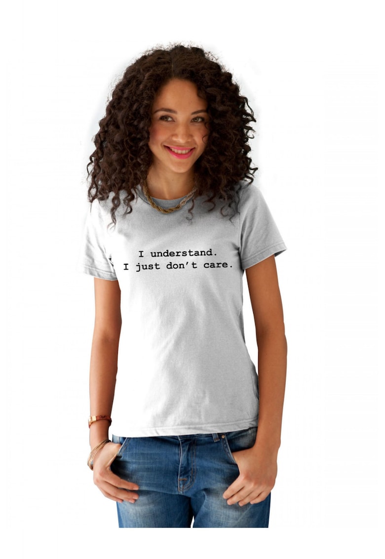 Tricou dama alb - I understand