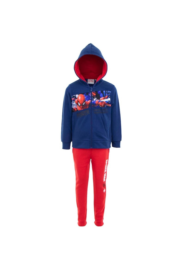 Trening baieti - poliester - With Great Power - Spider - bleumarin