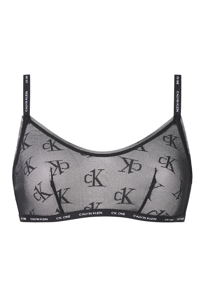 Сутиен с лого и полупрозрачен ефект CALVIN KLEIN