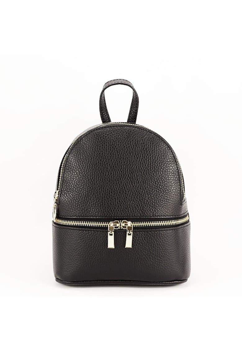 Rucsac din piele naturala negru Ana 122 10227