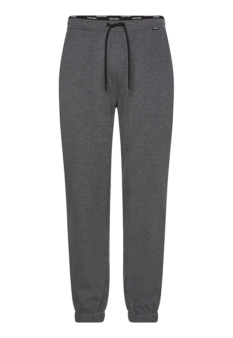 Calvin Klein Pantaloni sport conici cu detalii contrastante - Gri melange