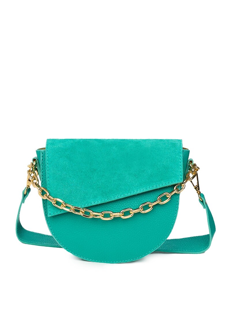 Poseta dama din piele naturala Donna fucsia