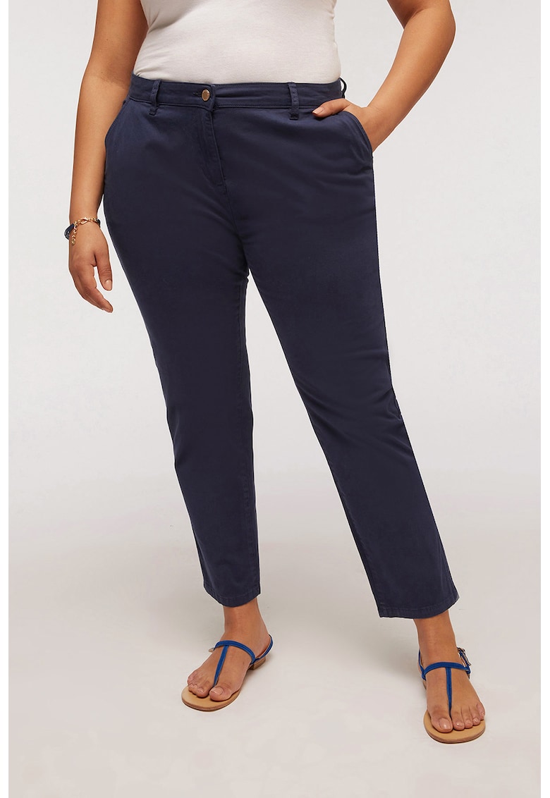 Pantaloni crop drepti