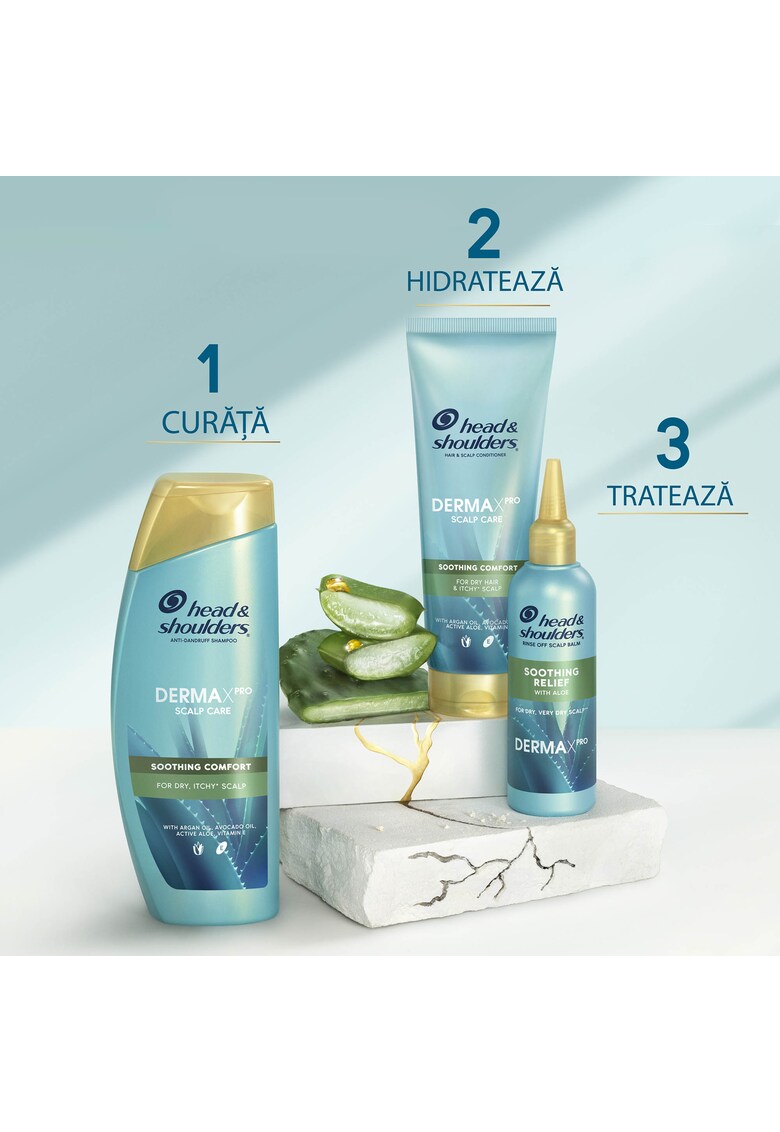 Sampon anti-matreata calmant head & shoulders derma x pro pentru scalp uscat si cu mancarimi - 300 ml