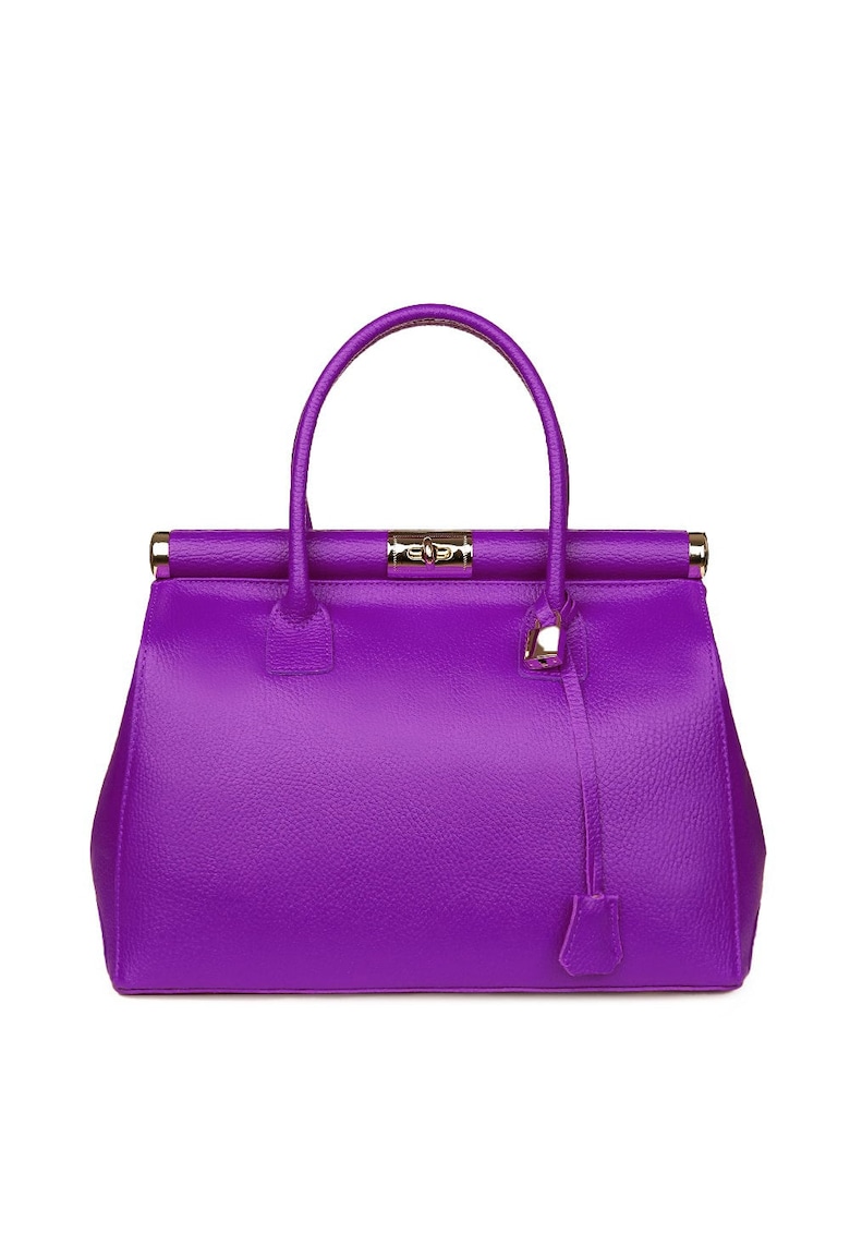 Geanta din piele naturala Bianca - Mov