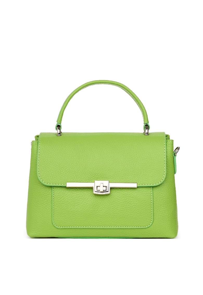 Geanta din piele naturala Sierra - Verde