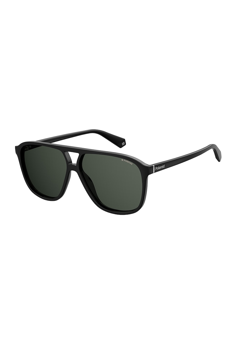 Ochelari de soare aviator unisex cu lentile polarizate - Negru -