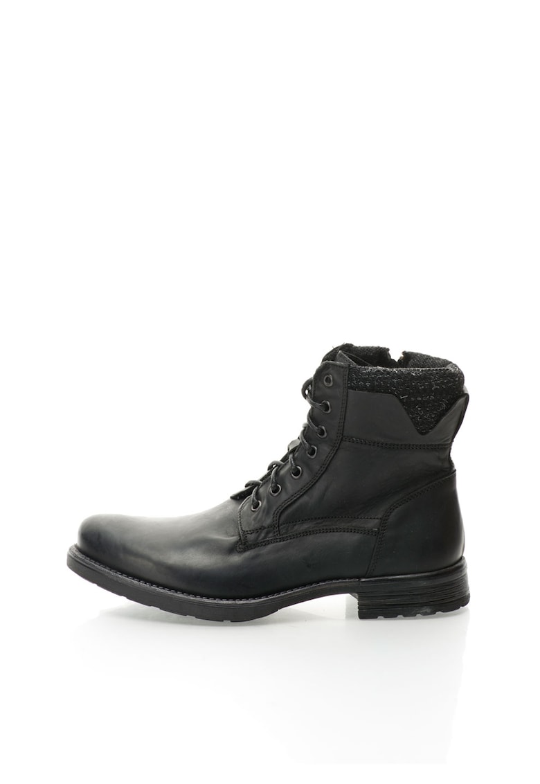 Ghete negre de piele Malaga
