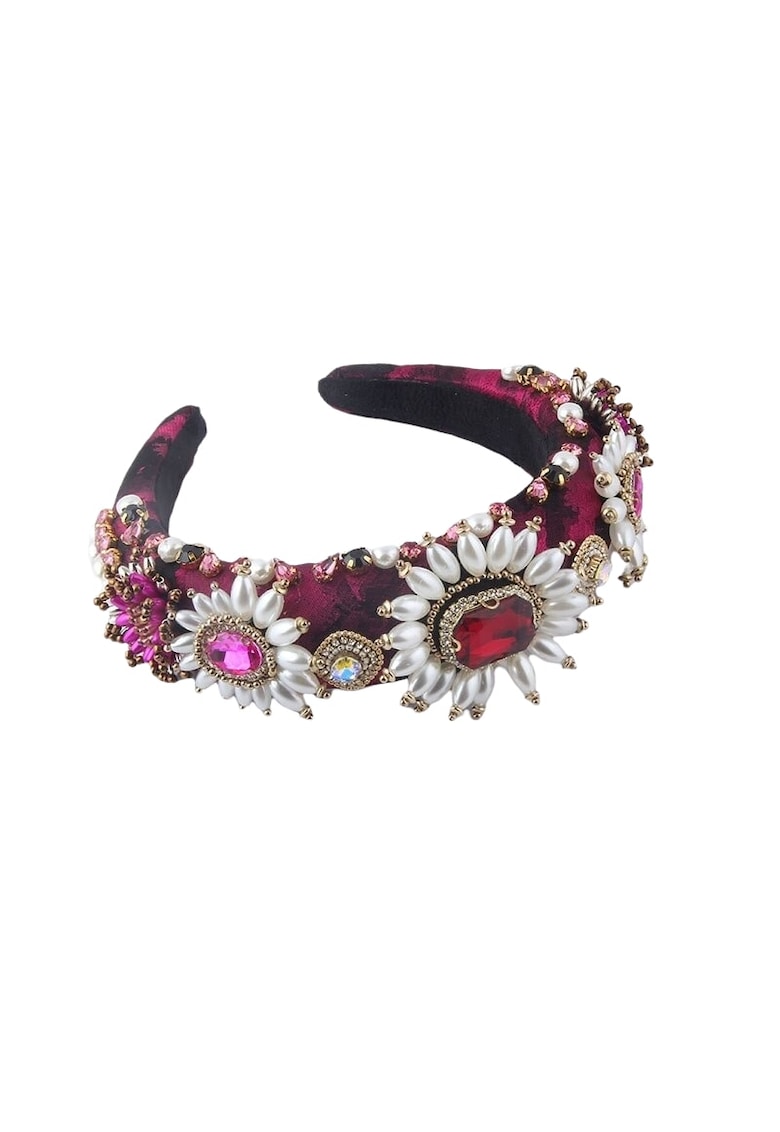 Bentita visinie - bufanta - cu pietre si perle - Aurelia C3 -