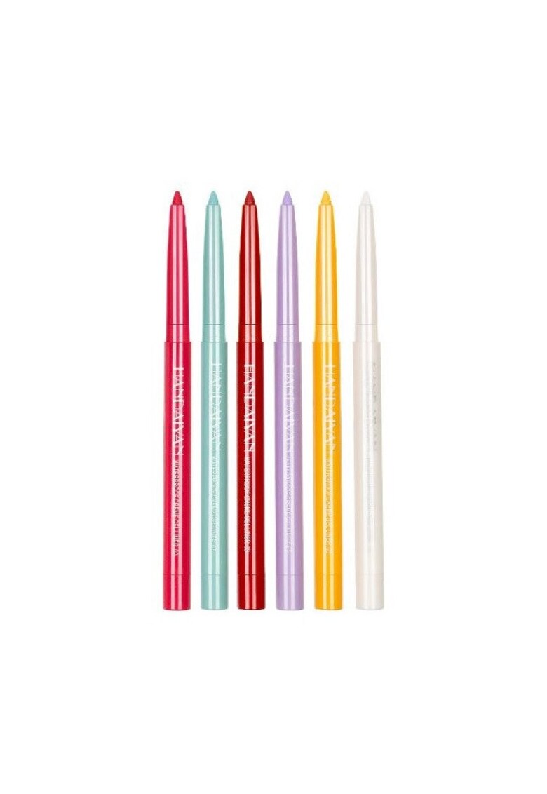 Set 6 creioane de ochi retractabile -  Creme Gel Liner Waterproof - A