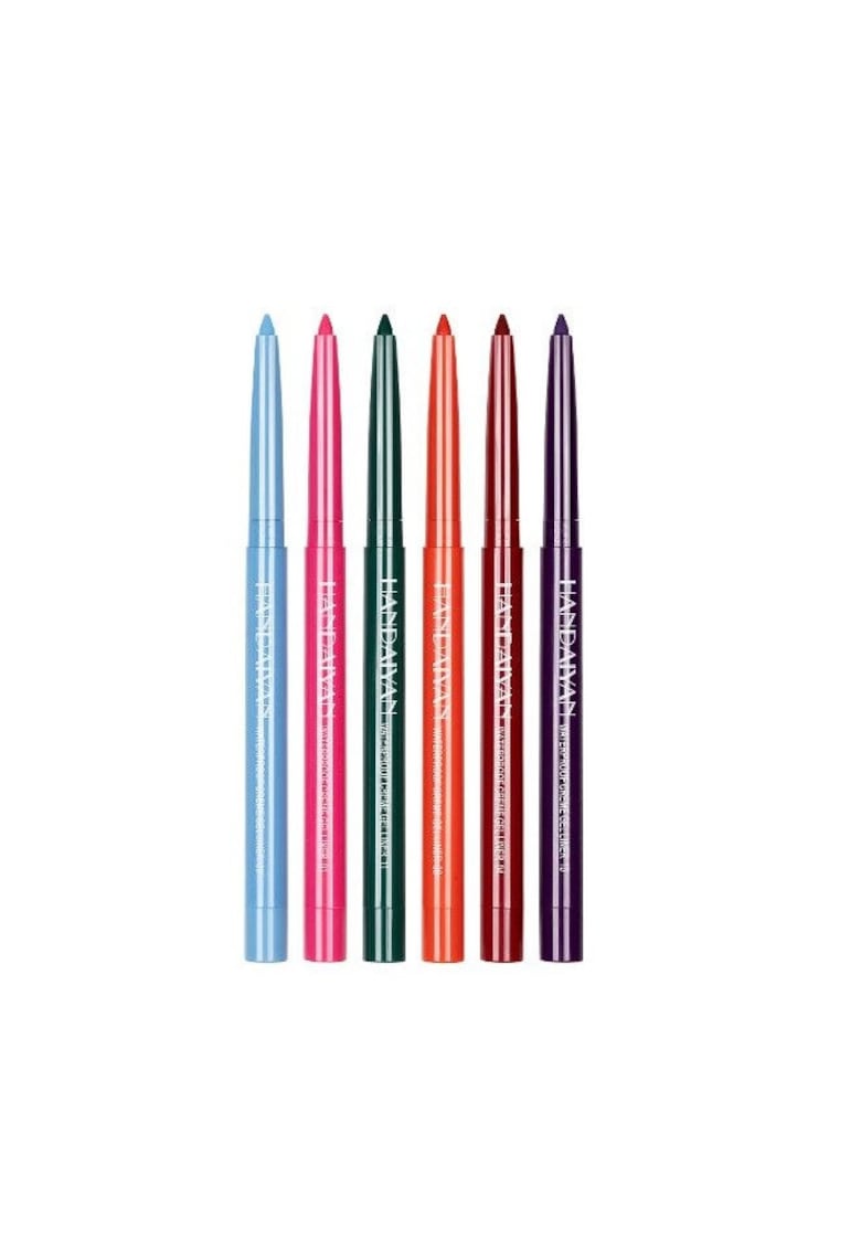 Set 6 creioane de ochi retractabile - Creme Gel Liner Waterproof - C