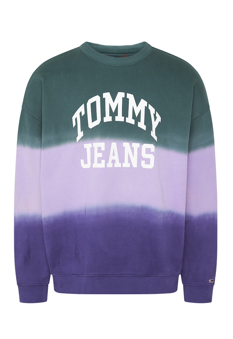Bluza sport cu imprimeu logo si tie-dye Tommy Jeans barbati
