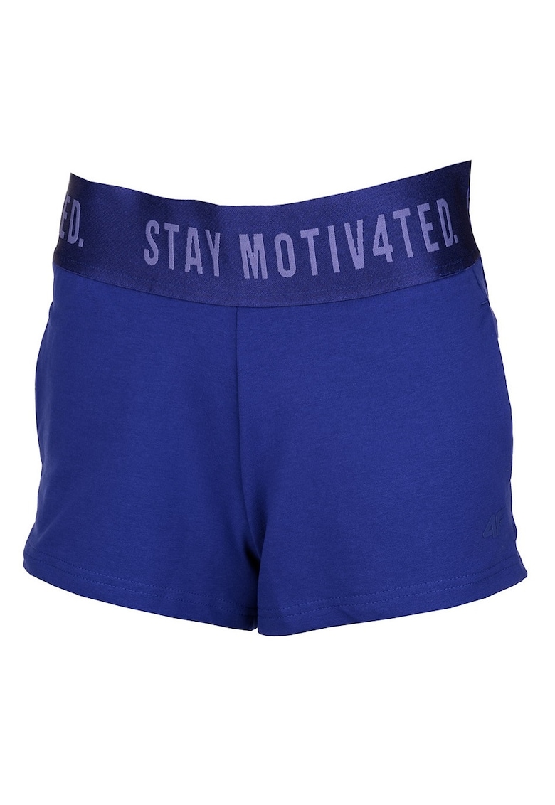 Pantaloni scurti dama - Bumbac/Elastan - Albastru