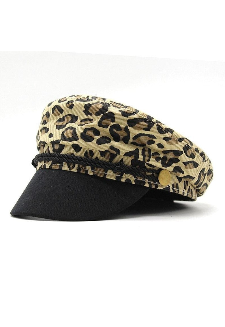 Sapca bej - animal print - Adelisa - Sapca bej - animal print - Adelisa -