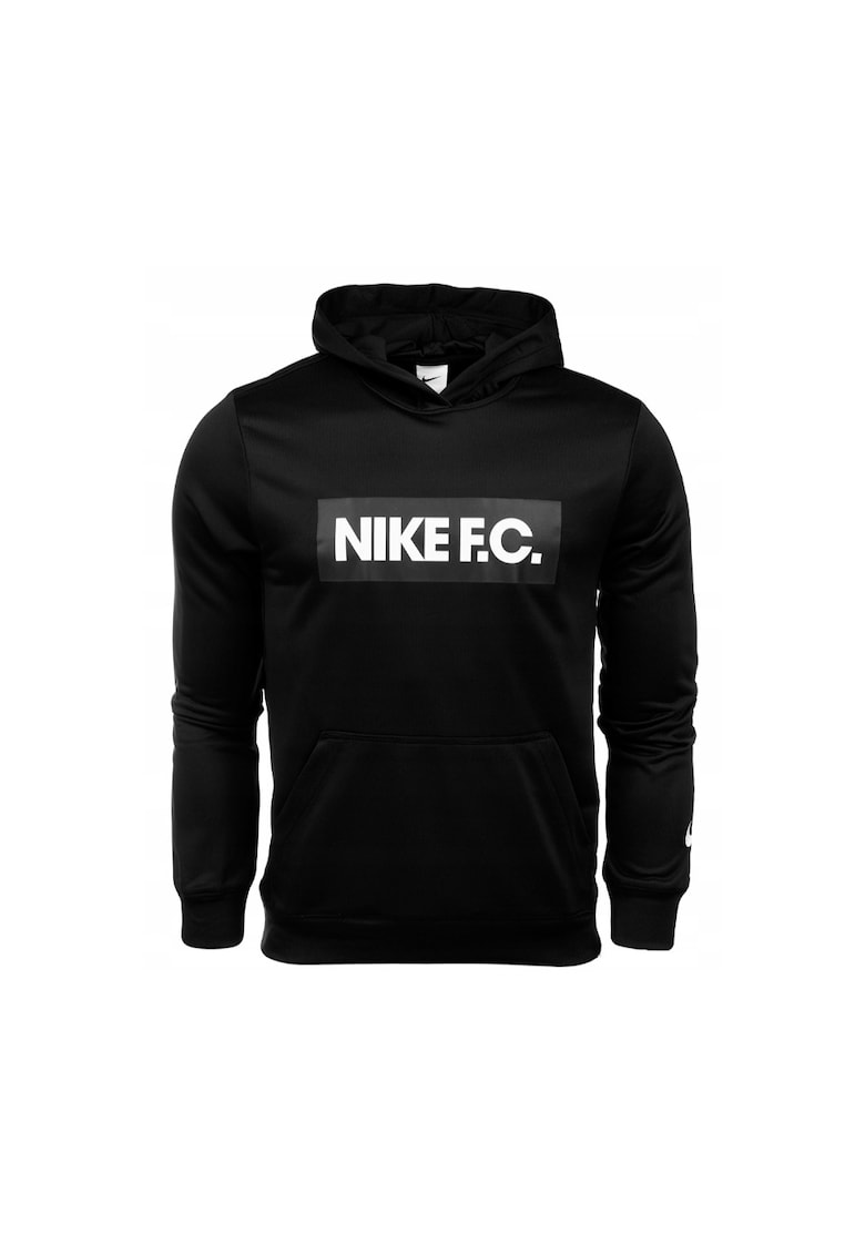 Hanorac sport cu gluga si imprimeu logo Poliester - Negru/Gri