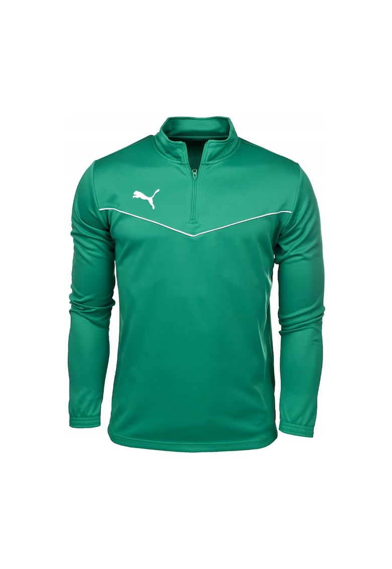 Bluza sport cu fermoar Poliester - Verde