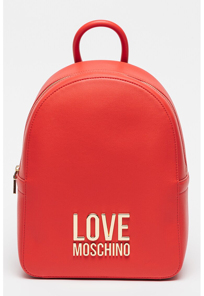 Rucsac de piele ecologica cu aplicatie logo metalica