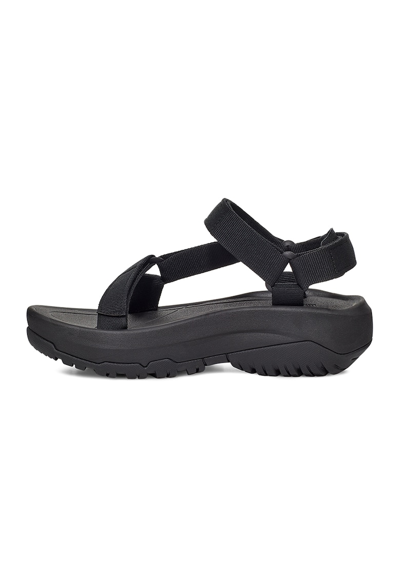 Sandale masive cu velcro Hurricane - Negru stins