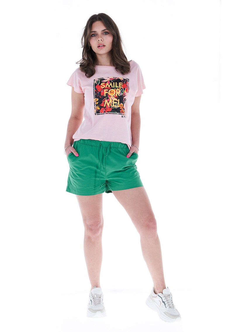 Pantaloni scurti din bumbac cu talie ajustabila
