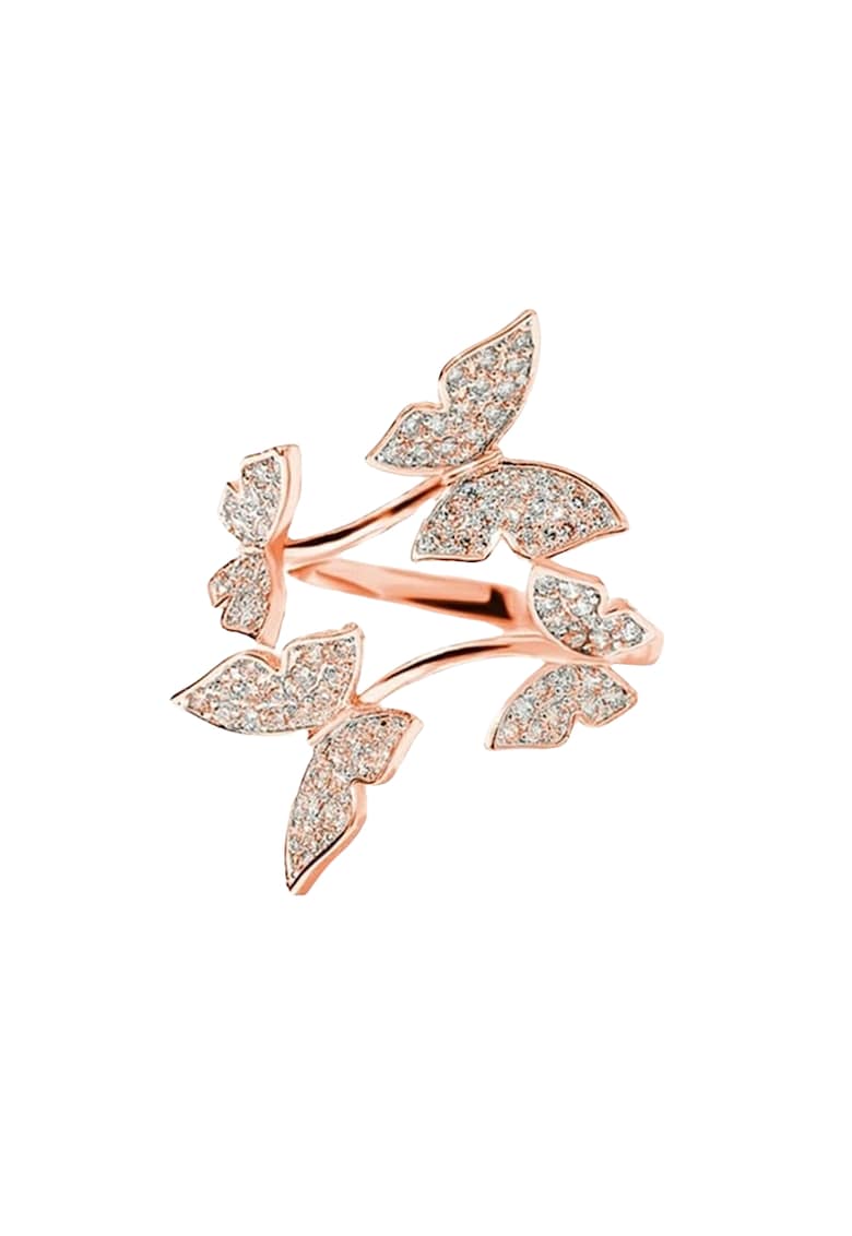 Inel rose gold - reglabil - cu pietre din zirconiu - Zorka C6 -