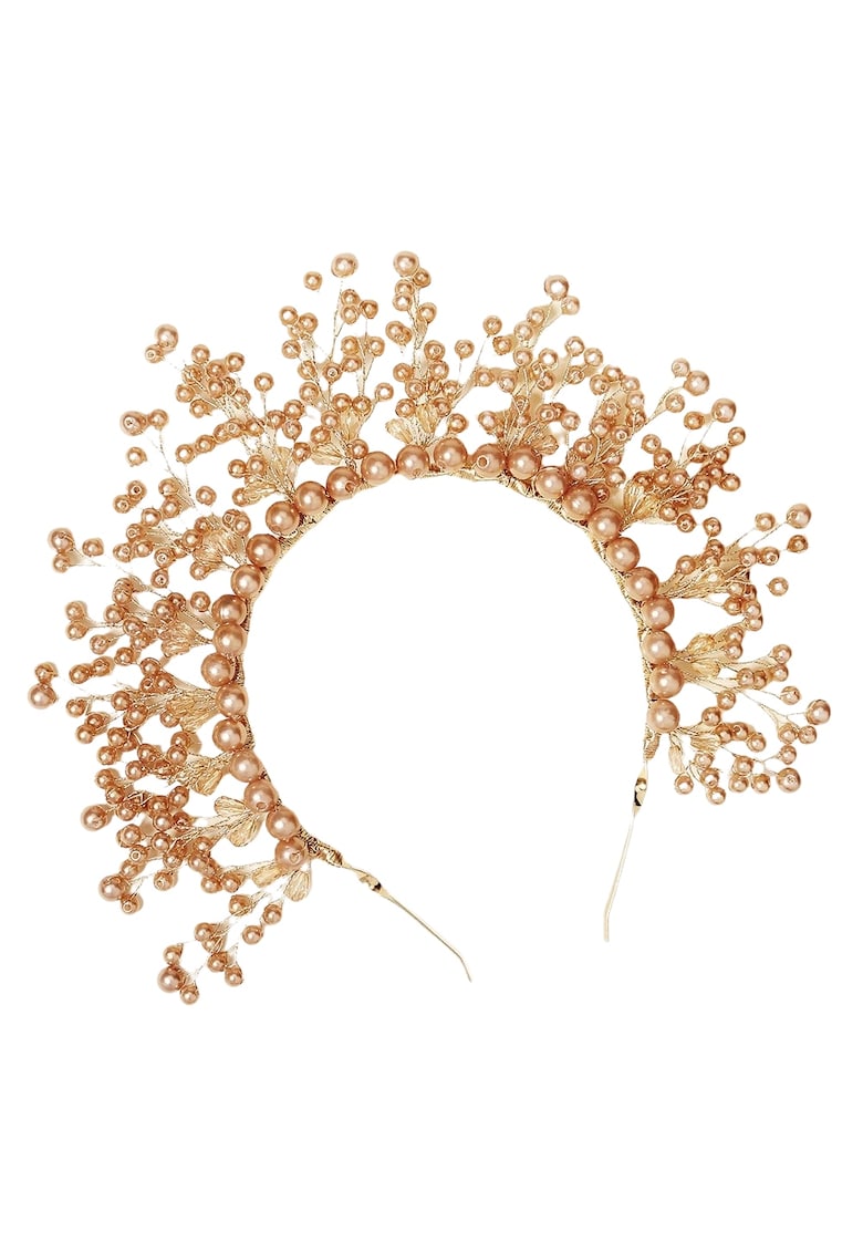 Coronita aurie - cu perle maro - Darla C16 -