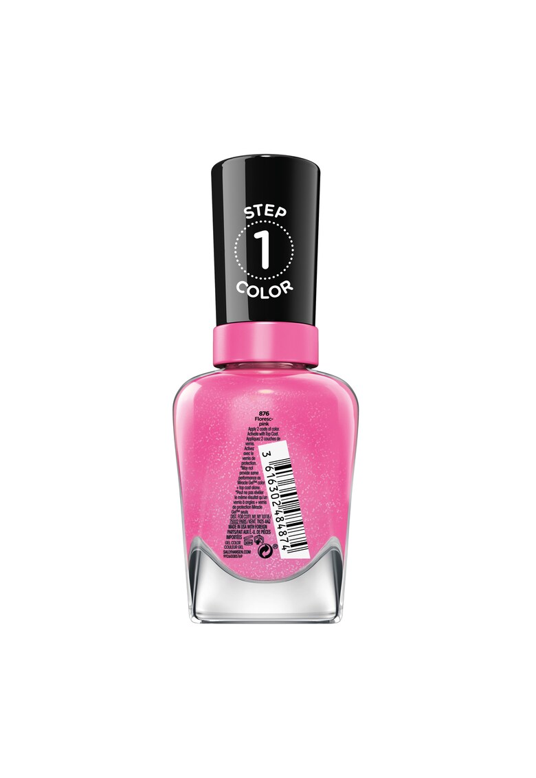 Lac de unghii Miracle Gel Neon 876 Floresc-pink - 14.7 ml