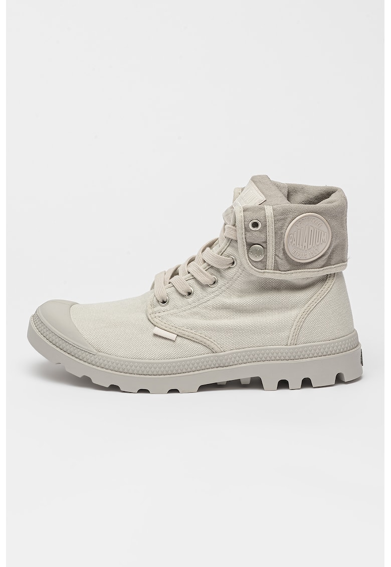 Palladium Tenisi hi-top cu varf cu pelicula de cauciuc Baggy - Gri deschis