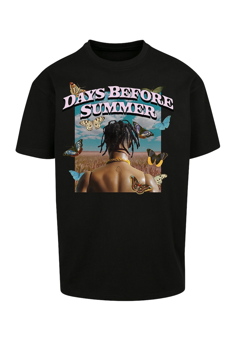 Tricou unisex supradimensionat cu imprimeu grafic si text