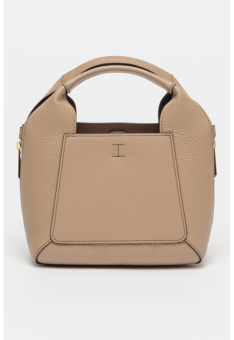Furla Кожена чанта Gilda с релеф за Жени Furla Кожена чанта Gilda с релеф за Жени