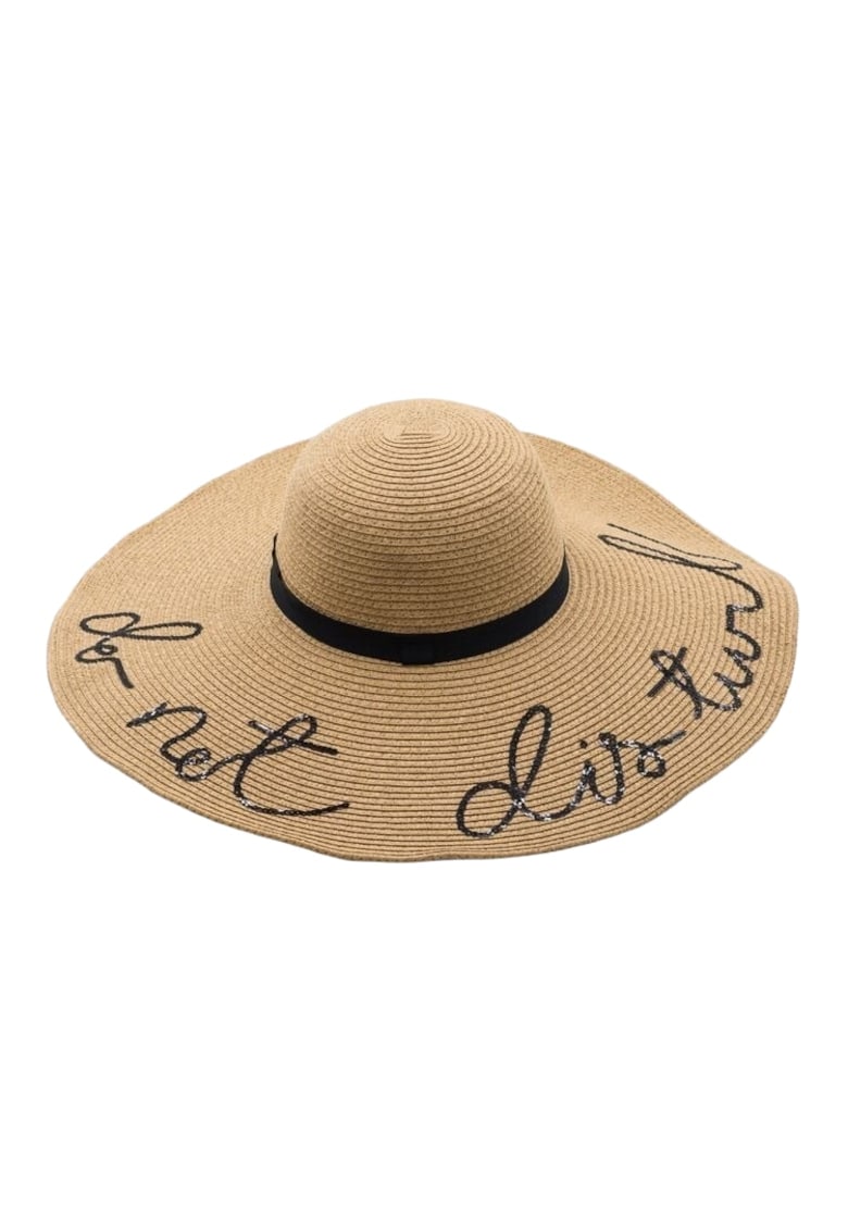 Palarie dama - de vara - cu bor mare - Do not disturb - Catha - Bej