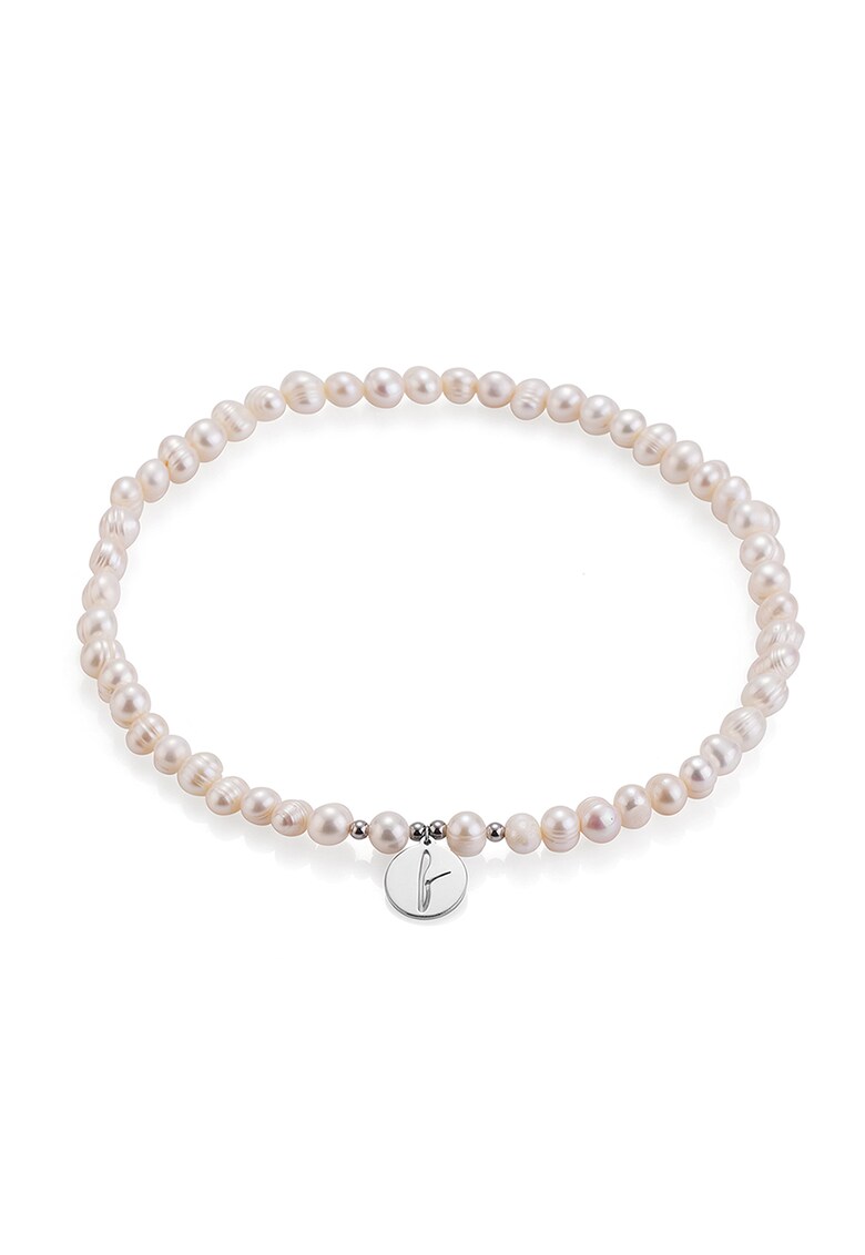 Colier scurt din perle de apa dulce – Argintiu – ACCESORII/Bijuterii imagine noua