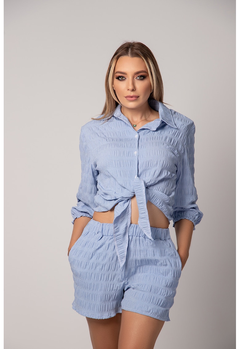Bluza de pijama cu aspect texturat